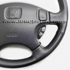 JDM EK3 Civic ViRS Black Leather Steering Wheel